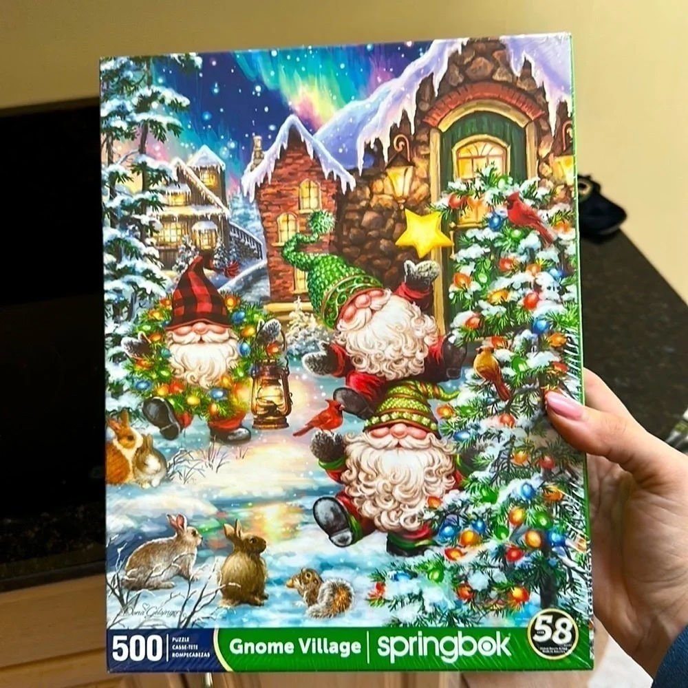 ❤️🆕 GNOME VILLAGE SPRINGBOOK PUZZEL 500 pieces
